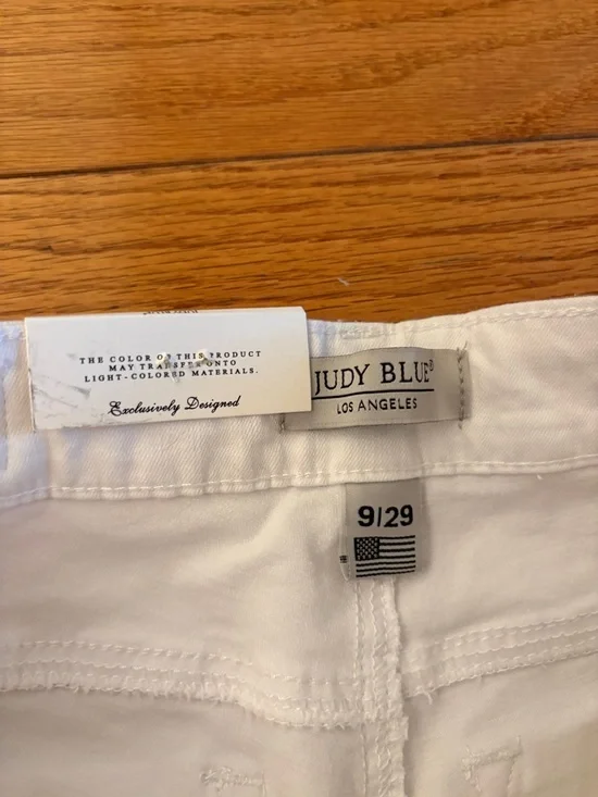 NWT Judy Blue White Jeans - Mid Rise Skinny Fit - Picture 9 of 9